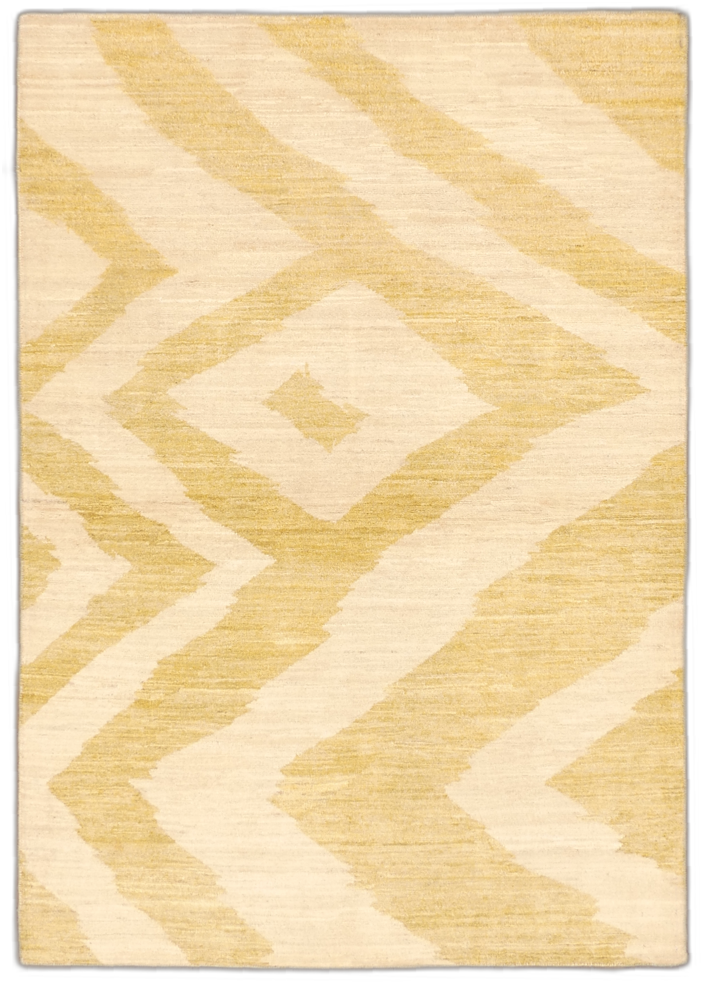 MP5668 Golden Hues Geometric Wool Rug - 4 x 6