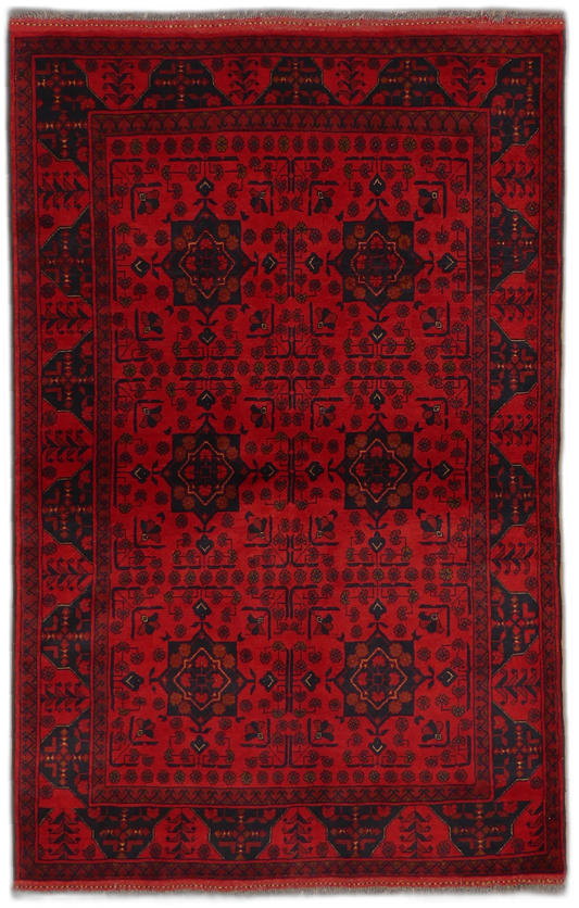 Turkmen Bukhara Traditional Wool Rug MP5678 - 4 x 6