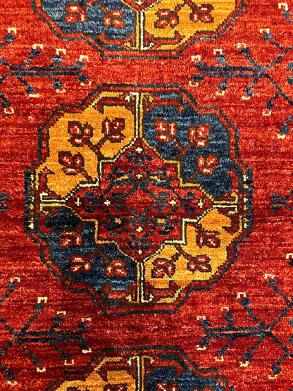 Ersari Traditional Medallion Wool Rug MP5683 - 4 x 5.10