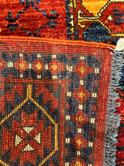 Ersari Traditional Medallion Wool Rug MP5683 - 4 x 5.10