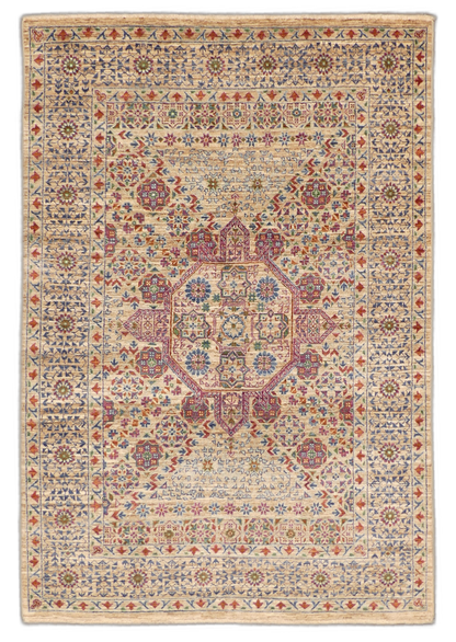 Sultanate Mamluk Traditional Wool Rug MP5684 - 4.3 x 6.1