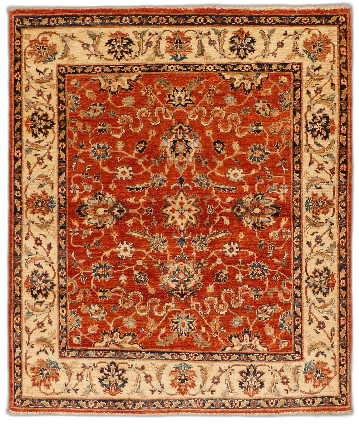 MP5692 [Serapi Heriz] Antique Serapi/Heriz Hand-Knotted Wool Area Rug - 4 x 6