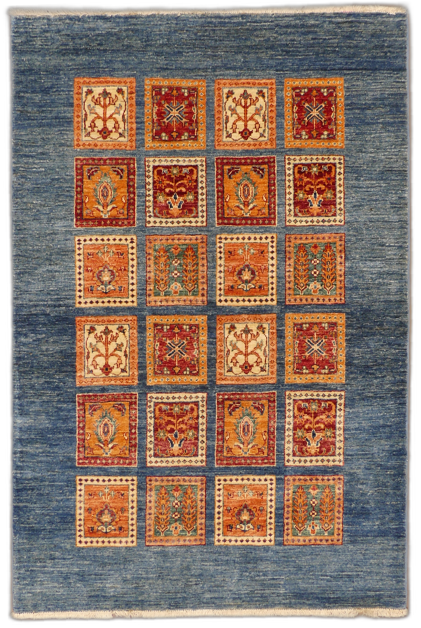 MP5695 [Bakhtiari] Bakhtiari Garden Compartment Wool Rug - 4 x 6