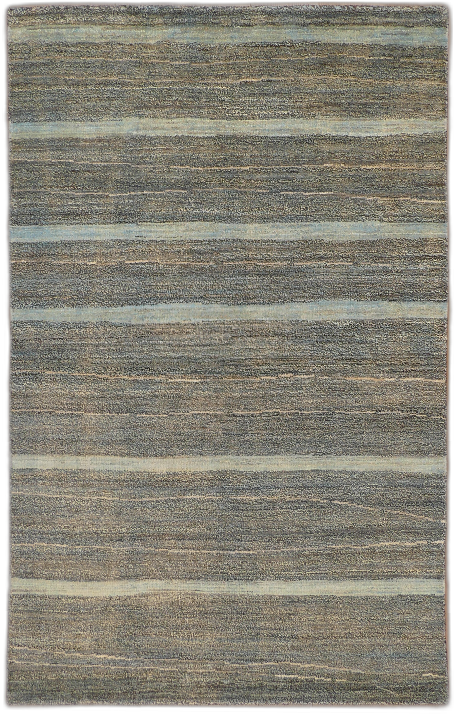 Horizon Stripes Modern Wool Rug MP5743 - 3'10" x 6'2"