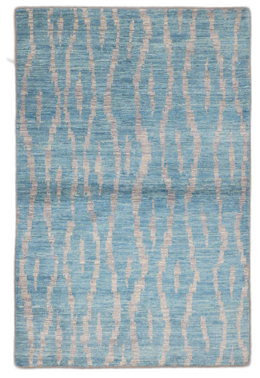 Serenity Waves Abstract Wool Rug MP5746 - 4 x 6