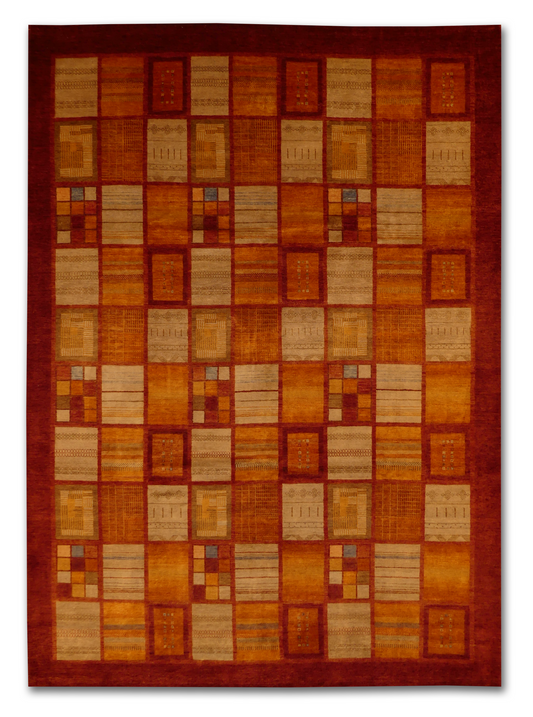 Geometric Harmony Gabbeh Wool Rug MP6300 - 10 x 14