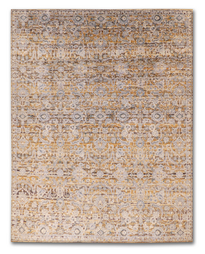 Serene Elegance Modern Floral Silk Rug MP6310 - 7.6 x 9.10