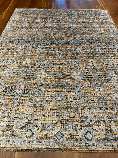 Serene Elegance Modern Floral Silk Rug MP6310 - 7.6 x 9.10
