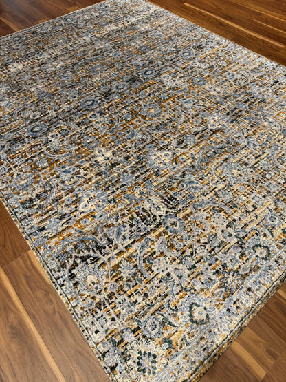 Serene Elegance Modern Floral Silk Rug MP6310 - 7.6 x 9.10