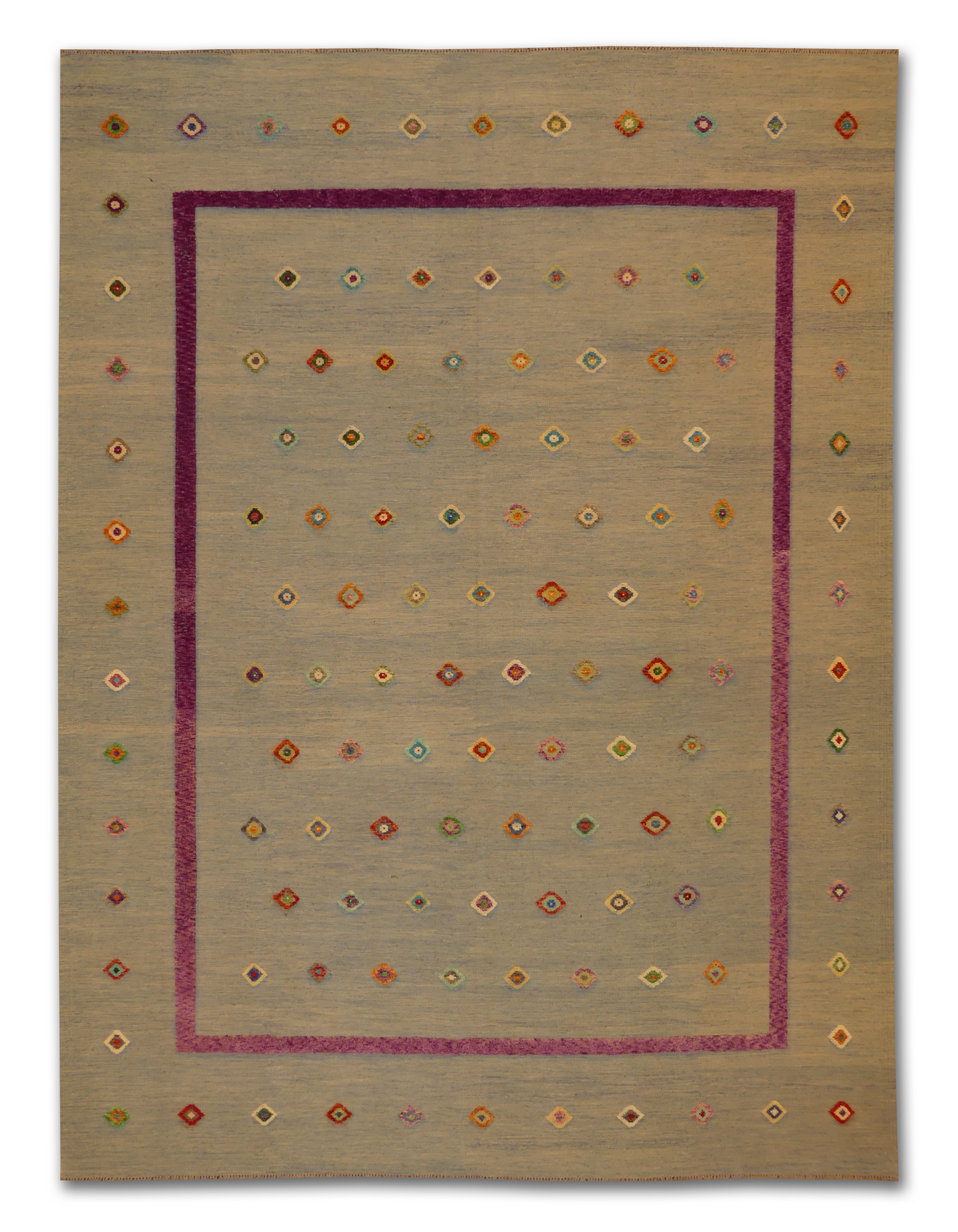 Geometric Elegance Sumak Wool Rug MP6319 - 10 x 14