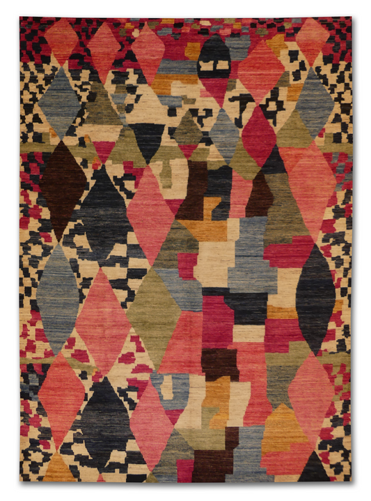 Abstract Geometric Wool Gabbeh MP6329 - 10 x 14