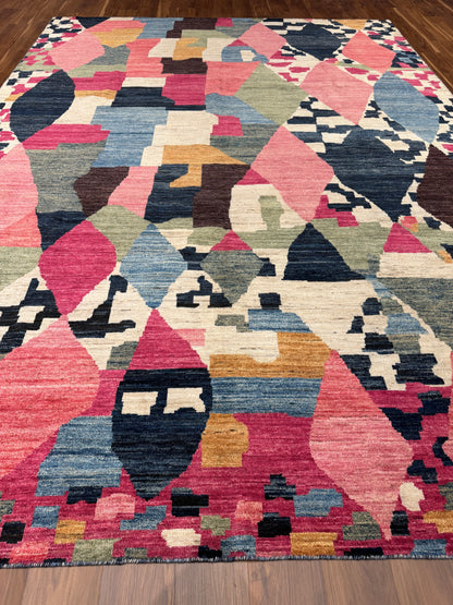 Abstract Geometric Wool Gabbeh MP6329 - 10.2 x 14.5