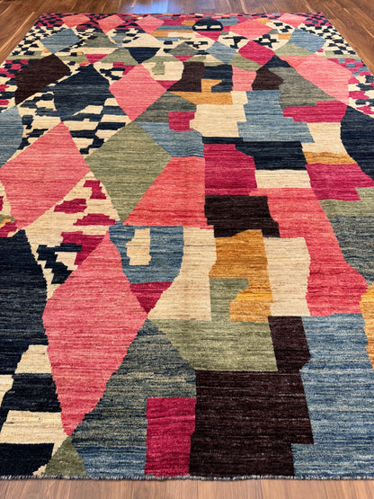 Abstract Geometric Wool Gabbeh MP6329 - 10.2 x 14.5