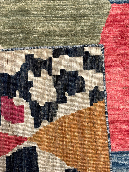 Abstract Geometric Wool Gabbeh MP6329 - 10.2 x 14.5