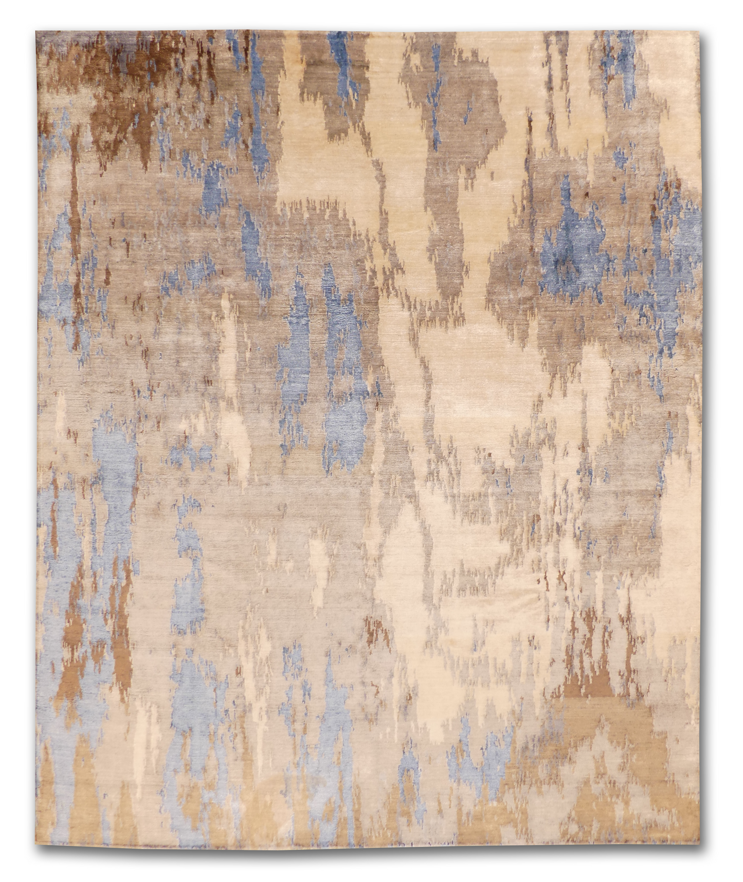 Serene Hues Abstract Silk Rug MP6407 - 8 x 10