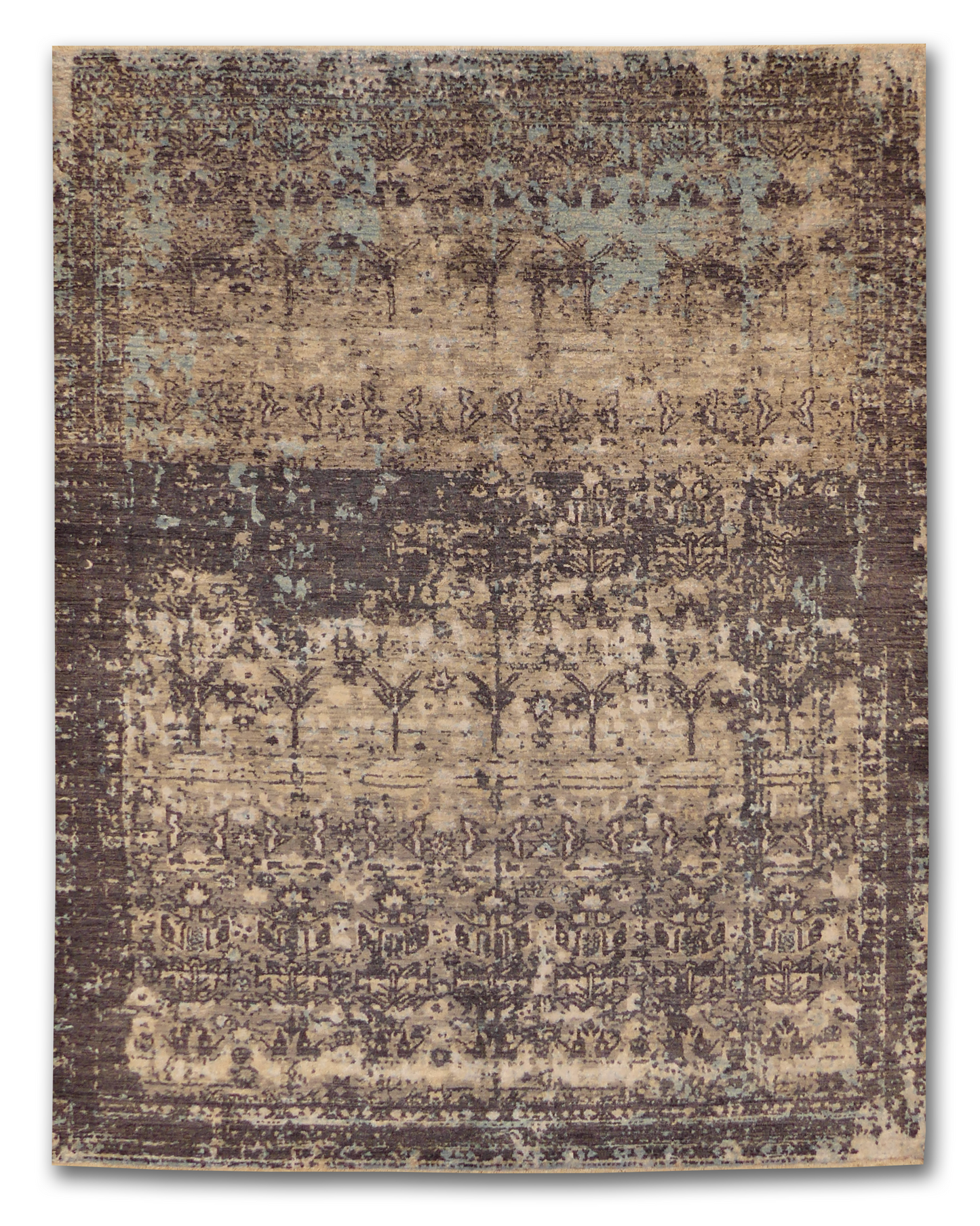 Distressed Elegance Wool/Silk Modern Rug MP6408 - 8 x 10