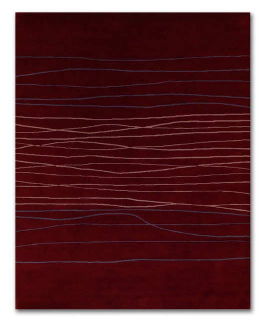 Waves Of Elegance Modern Linear Rug MP6419 - 8 x 10