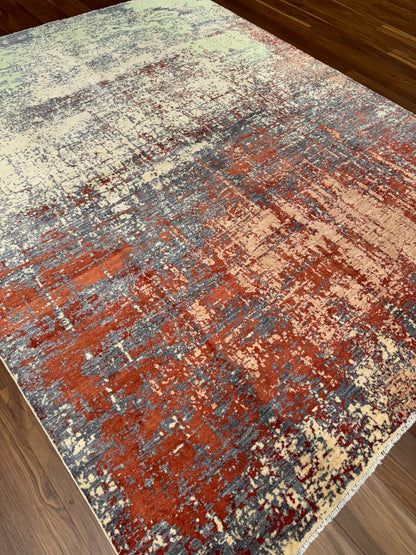 Abstract Elegance Wool/Silk Area Rug MP6422 - 7.11 x 10