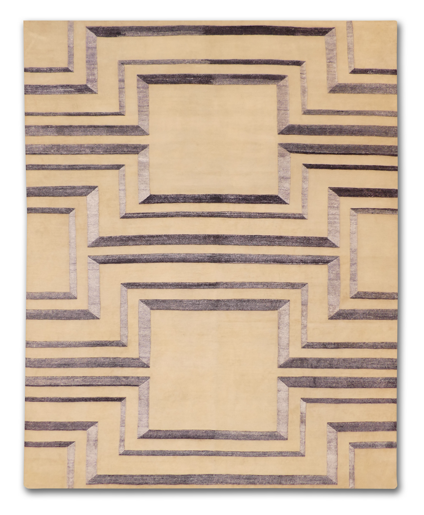 Modern Geometric Chic Wool/Silk Rug MP6429 - 8 x 10