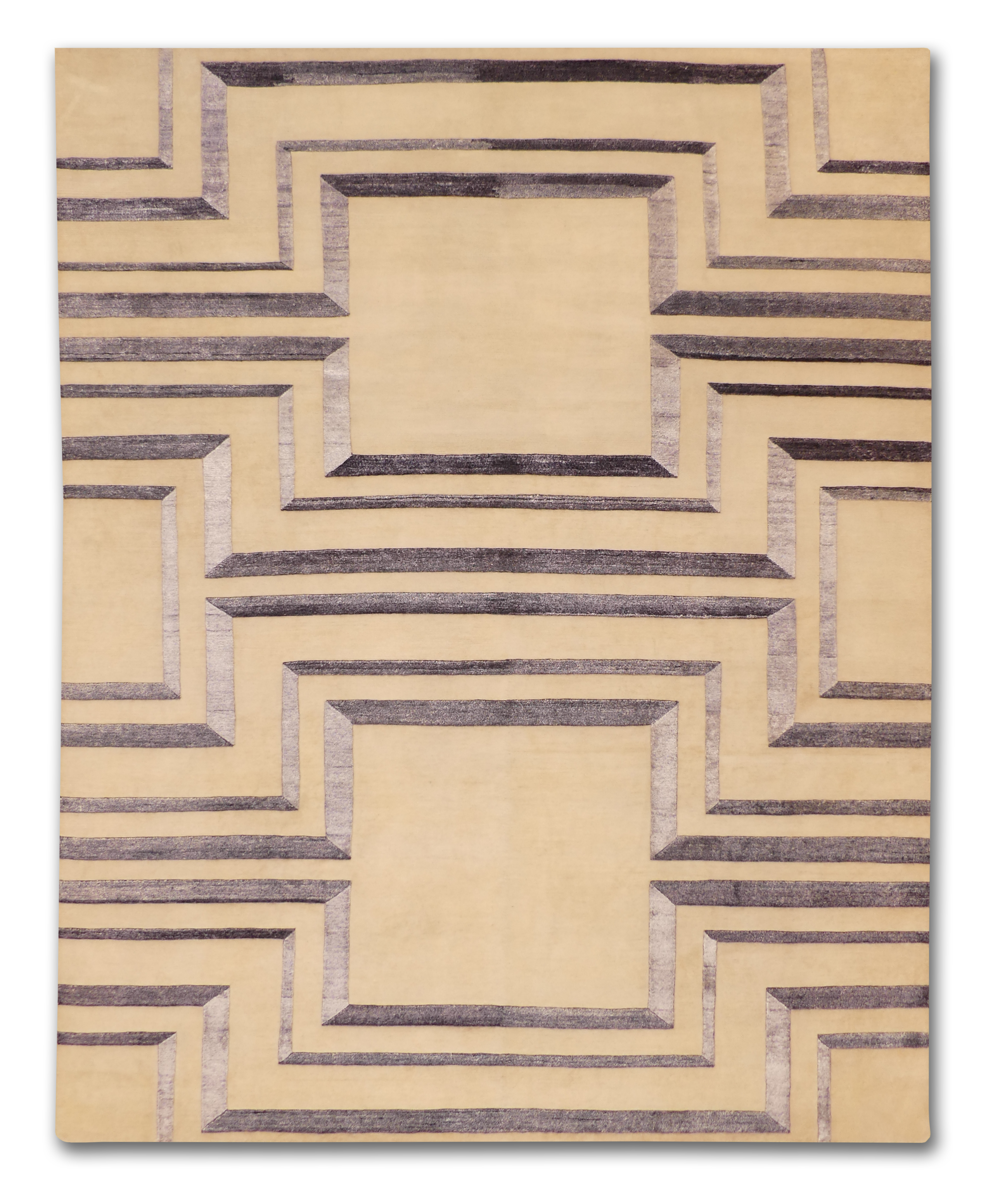 Modern Geometric Chic Wool/Silk Rug MP6429 - 8' x 10'