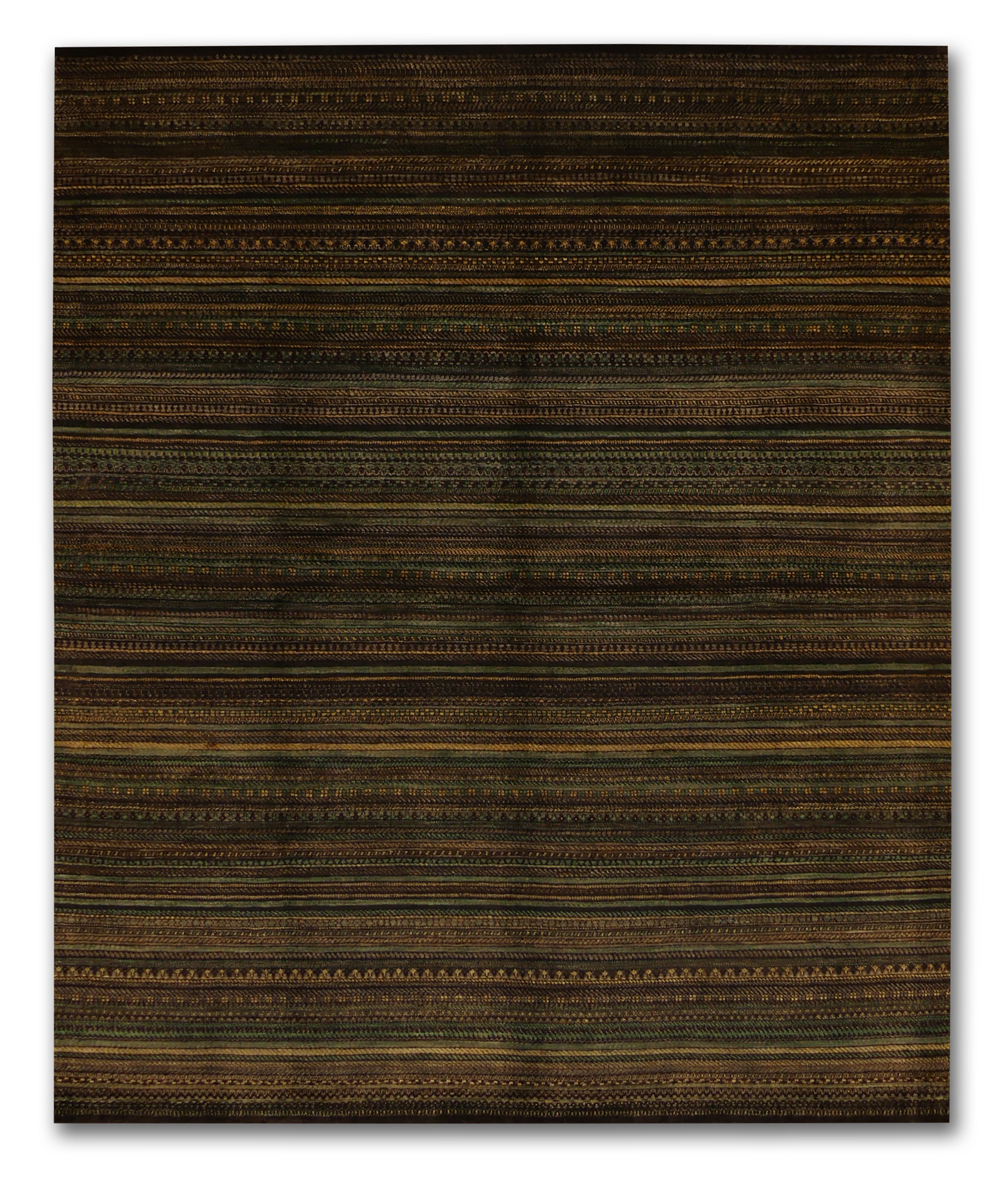 Earthen Stripes Modern Gabbeh Wool Rug MP6432 - 8 x 10