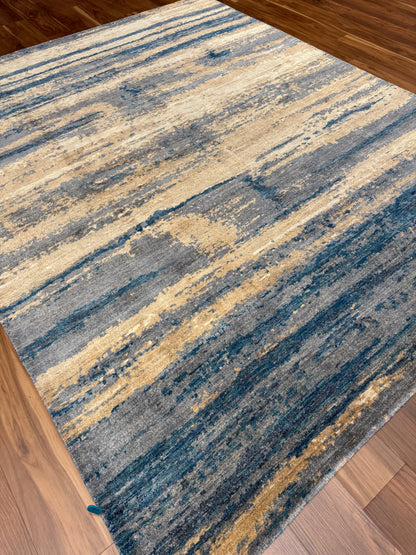 Vertical Harmony Modern Wool Rug MP6434 - 7.11 x 10.1
