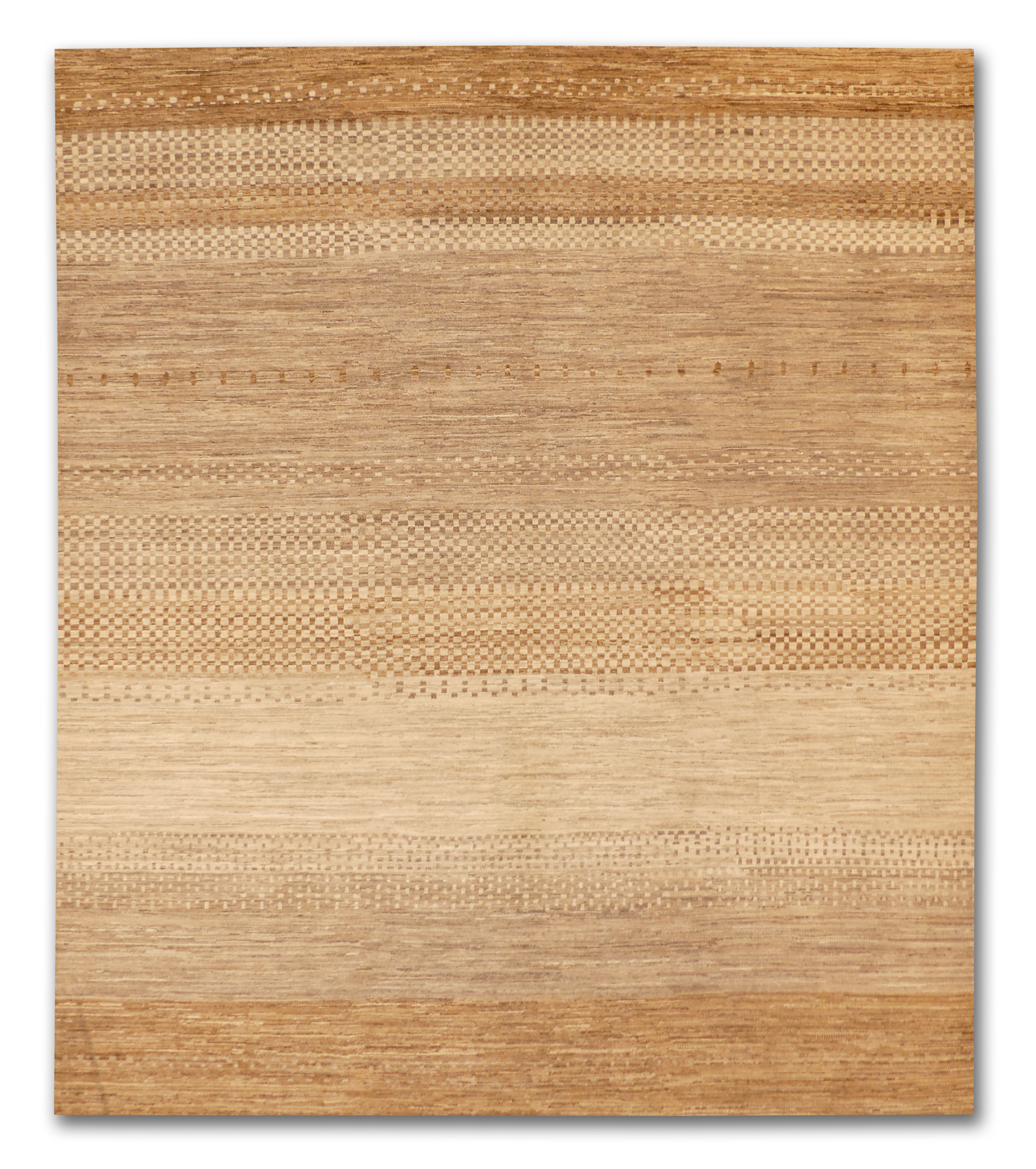 Modern Gabbeh Earth-Tone Wool Rug MP6443 - 8'1" x 9'2"