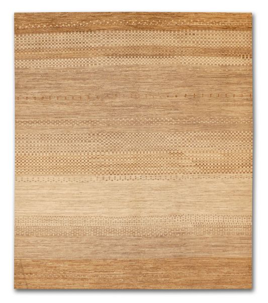 Modern Gabbeh Earth-Tone Wool Rug MP6443 - 7 x 10