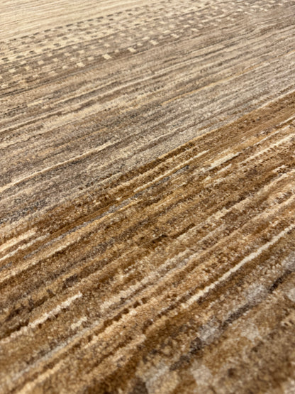 Modern Gabbeh Earth-Tone Wool Rug MP6443 - 8.1 x 9.2