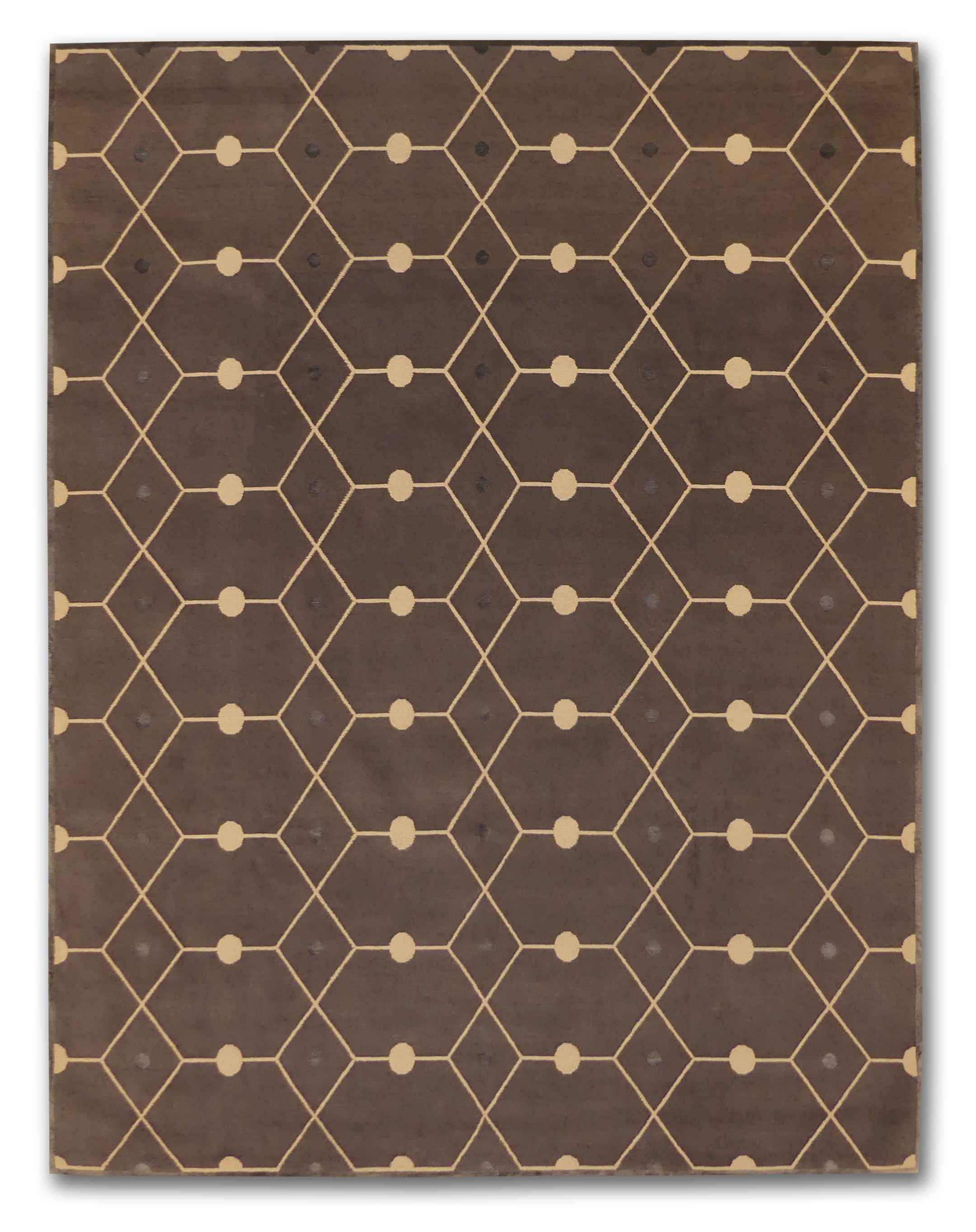 Geometric Elegance Wool/Silk Rug MP6445 - 7'10" x 10'5"