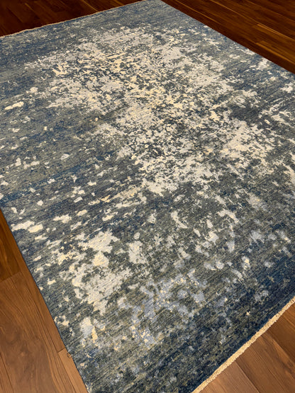 Serene Brushstroke Modern Abstract Rug MP6467 - 7.11 x 10.1