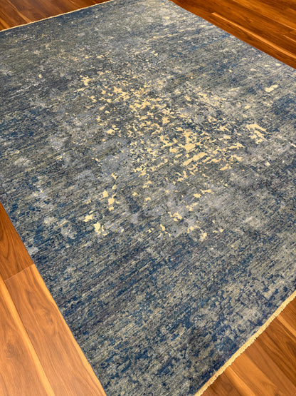 Serene Brushstroke Modern Abstract Rug MP6467 - 7.11 x 10.1