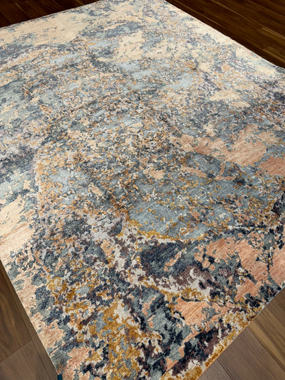 MP6472 Sunset Mirage Abstract Silk Rug - 8 x 10
