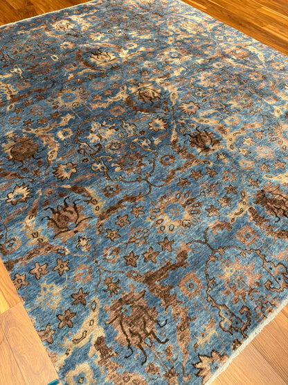 Modern Elegance Floral Wool/Silk Rug MP6485 - 8 x 9.6