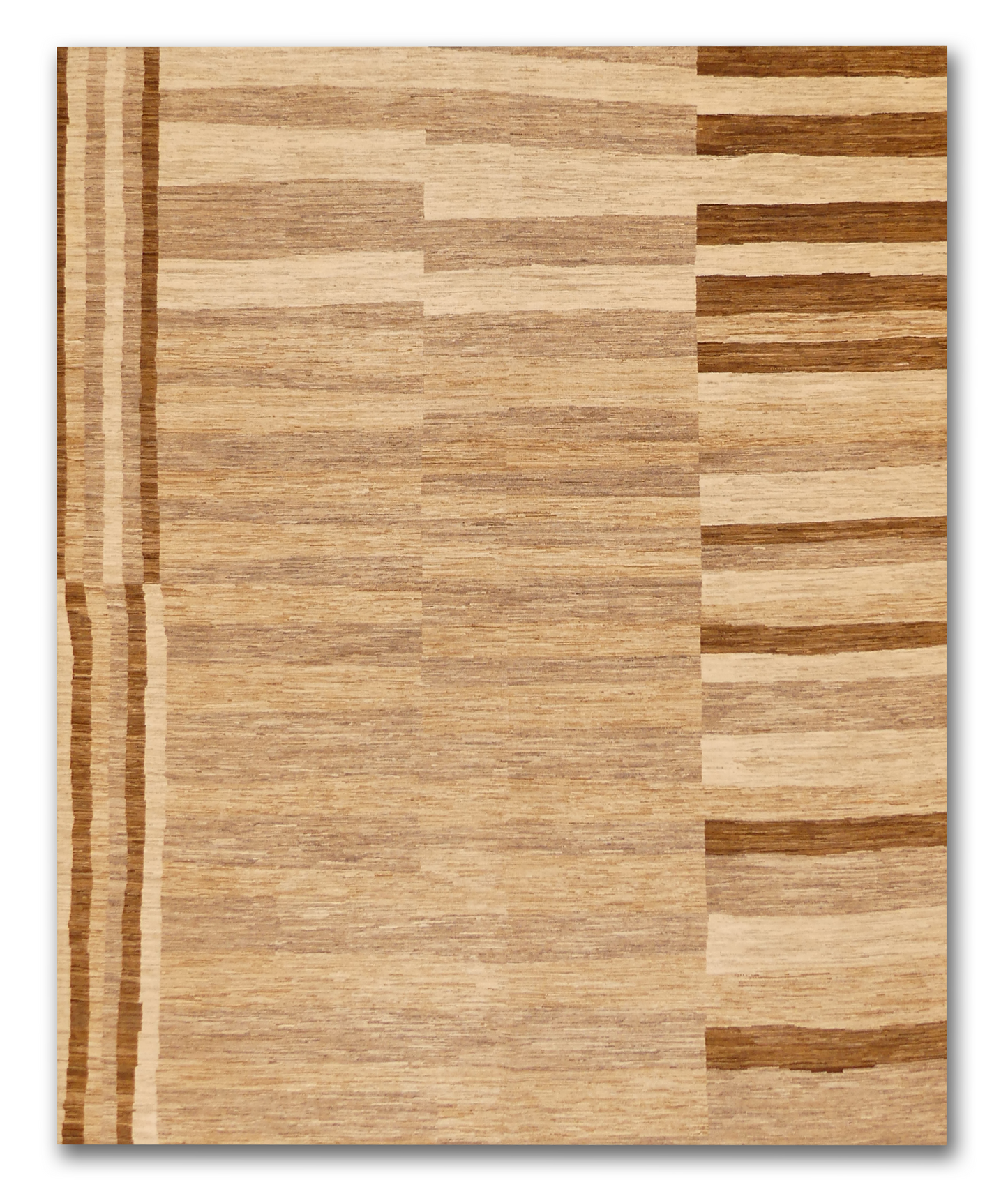 Neutral Stripes Modern Gabbeh Wool Rug MP6486 - 8 x 10