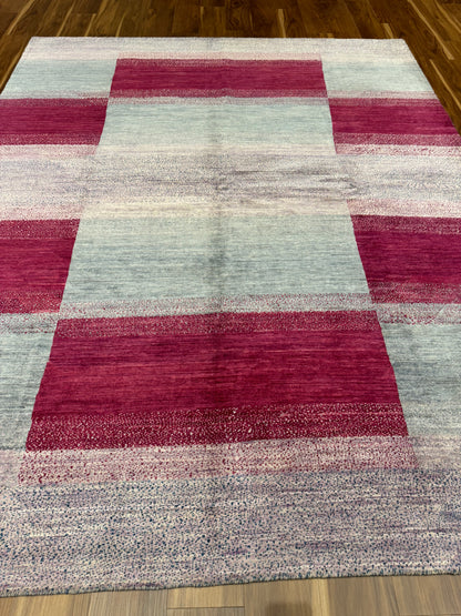 Contemporary Striped Elegance Gabbeh Wool Rug MP6488 - 8 x 10.1
