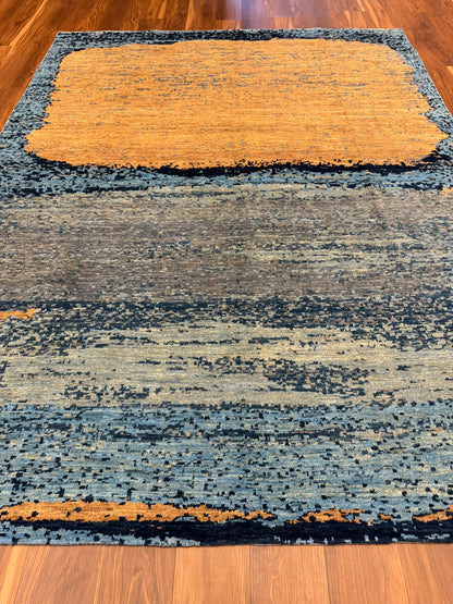 Modern Abstract Wool Rug MP6495 - 7.8 x 10.1