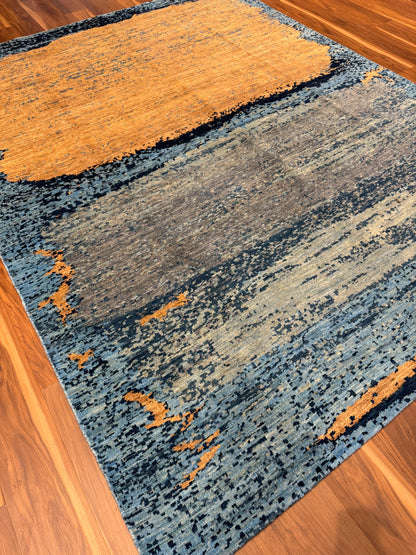 Modern Abstract Wool Rug MP6495 - 7.8 x 10.1