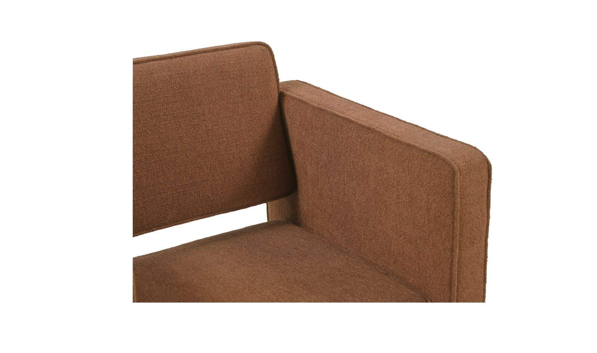 30" Burgundy Upholstered Accent Chair