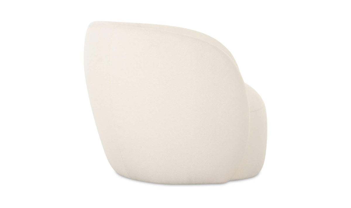 32" Cream Upholstered Accent Chair