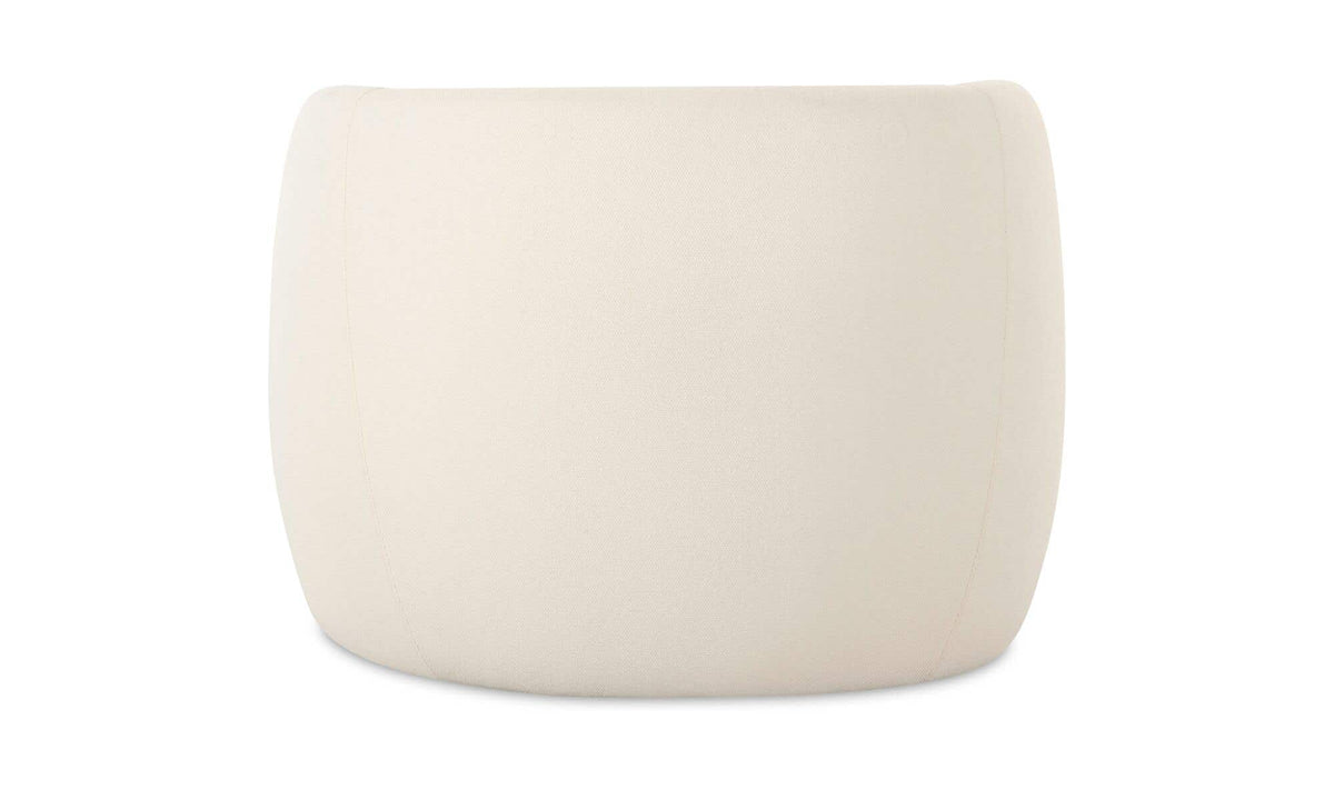 32" Cream Upholstered Accent Chair