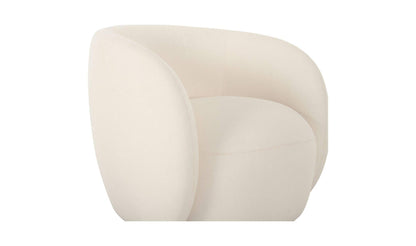 32" Cream Upholstered Accent Chair