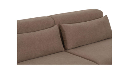 70" Dark Brown Upholstered Sofa
