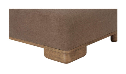70" Dark Brown Upholstered Sofa