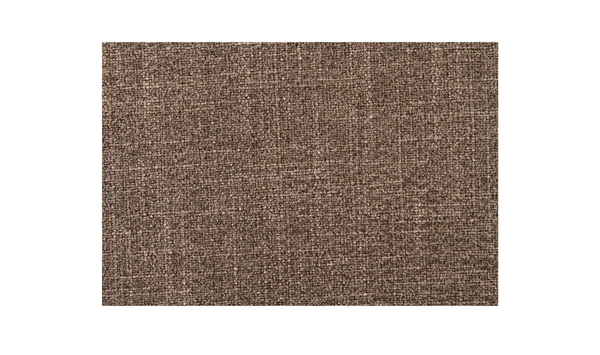 35" Dark Brown Upholstered Ottoman