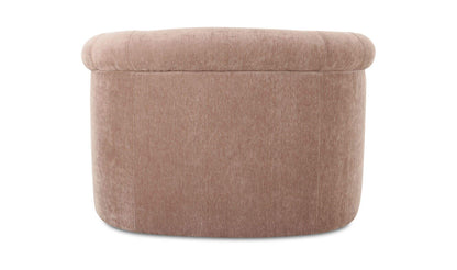 39.25" Blush Upholstered Lounge Chair