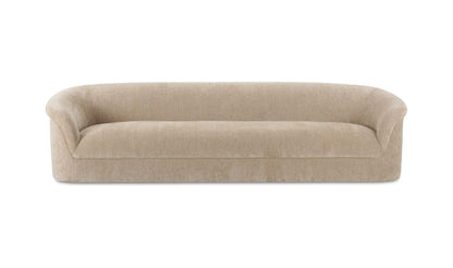 109" Beige Upholstered Sofa