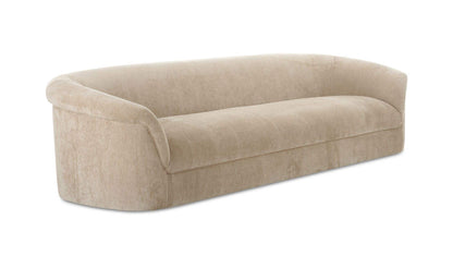 109" Beige Upholstered Sofa