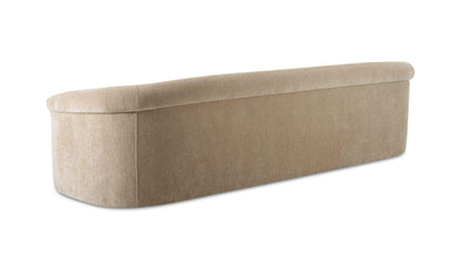 109" Beige Upholstered Sofa