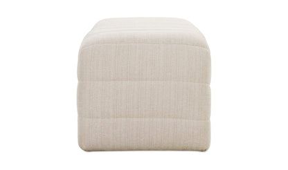 60" Oatmeal Upholstered Bench